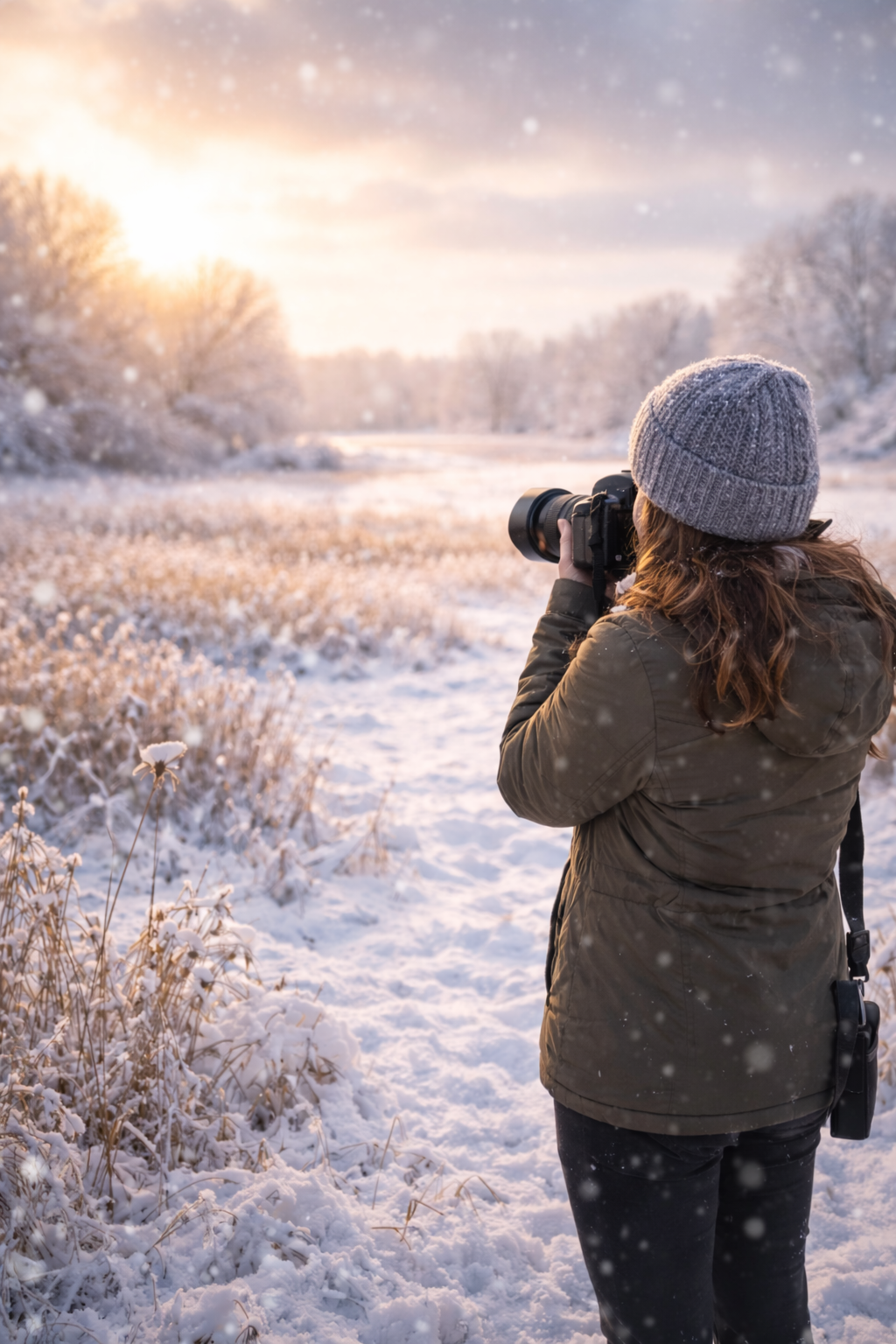 Photographer overlooking Shawangunk Grasslands